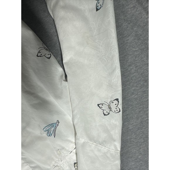 Diane Von Furstenberg‎ Butterfly Print Blouse Size Medium - Picture 12 of 12